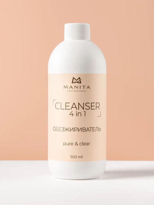 Manita Professional Обезжириватель для ногтей универсальный 4 в 1 / Pure Clear, 500 мл фото 2