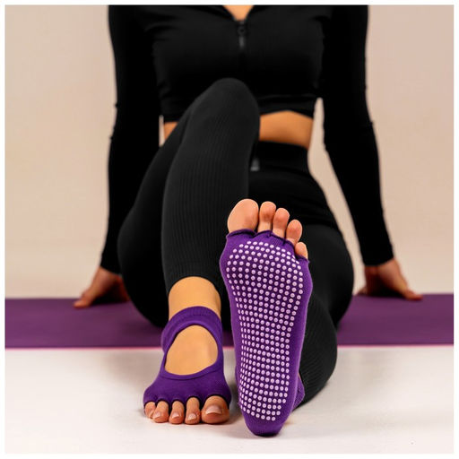 Носки для йоги, р. 36-39, цвета МИКС - Sangh фото 4