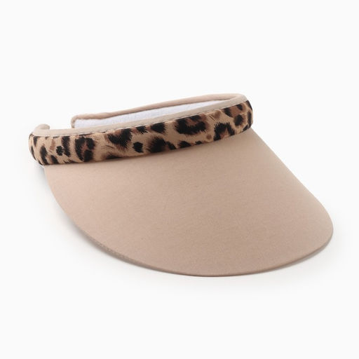 Козырёк MINAKU Leopard, пудровый, размер 56-58