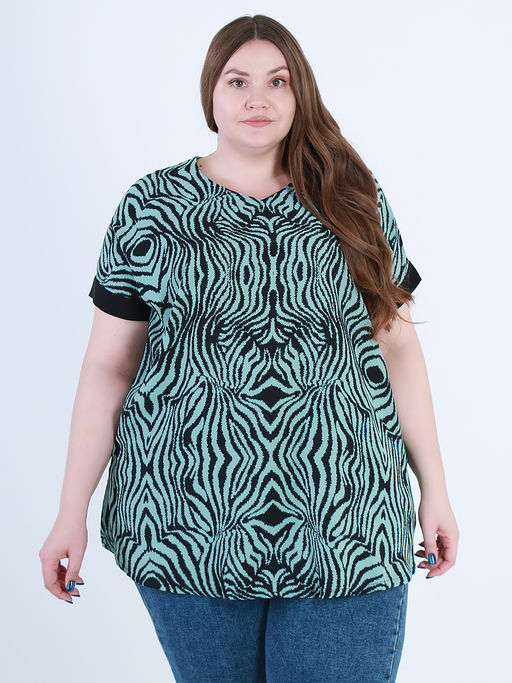 Блузка женская летняя больших размеров - Almond фото 3