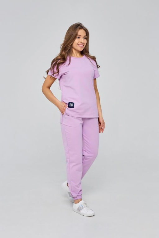 Костюм женский трикотажный мод. 2002 ТрК. Цвет:сиреневый - Стильб фото 2