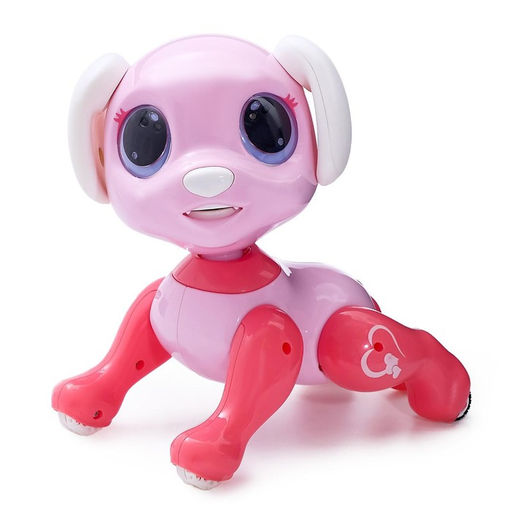 Робот собака радиоуправляемый Питомец WOOW TOYS, на пульте управления, интерактивный: звук, свет, танцующий, на аккумуляторе, розовый - IQ BOT фото 9
