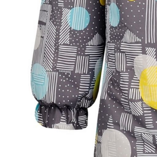 Зимний комбинезон для детей с лямками, MATTY 2210 Серый-жёлтый - Caimano фото 13