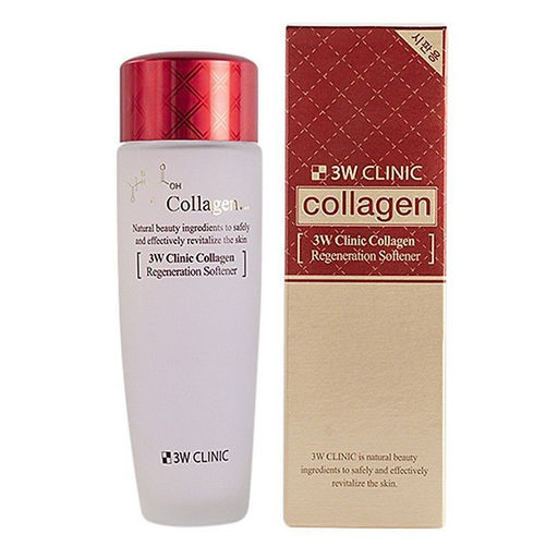 3W Clinic Collagen Regeneration Softener - Восстанавливающий тонер-софтнер с коллагеном для ухода за кожей, 150мл