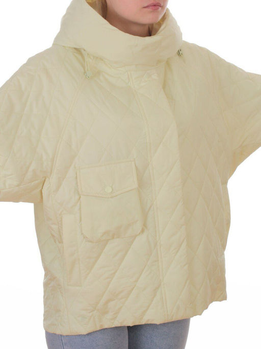 9606 YELLOW Куртка стеганная демисезонная женская (100 гр. холлофайбер) - Fashion фото 2