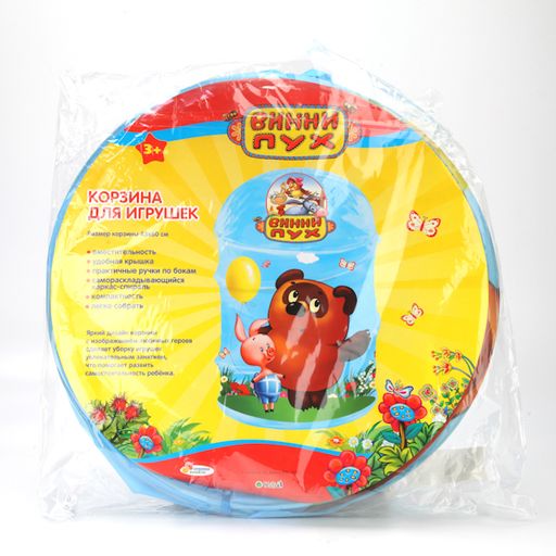 Играем вместе. Корзина для игрушек "Винни Пух" в пак. 43*60см арт.XDP-1796-R