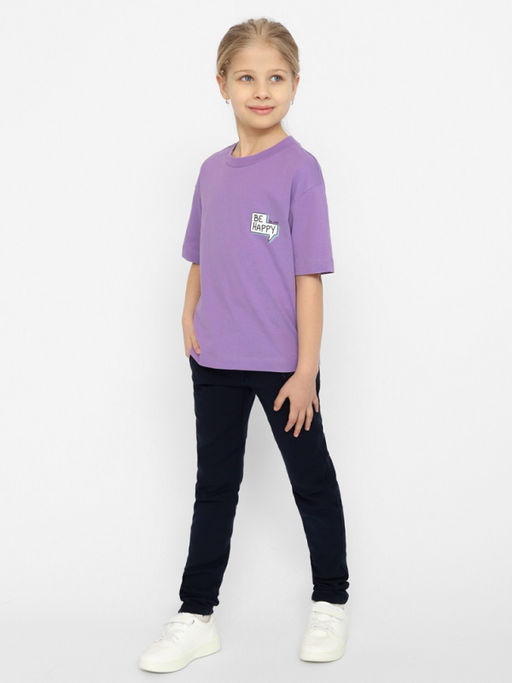 CRB wear/CSJG 63653-45 Футболка для девочки,лаванда/Ex.Cherubino  фото 3