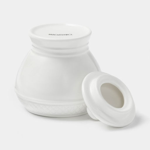 Набор сервировочный Magistro Argos, 2 предмета: молочник 300 мл, сахарница 300 мл, фарфор, белый фото 5