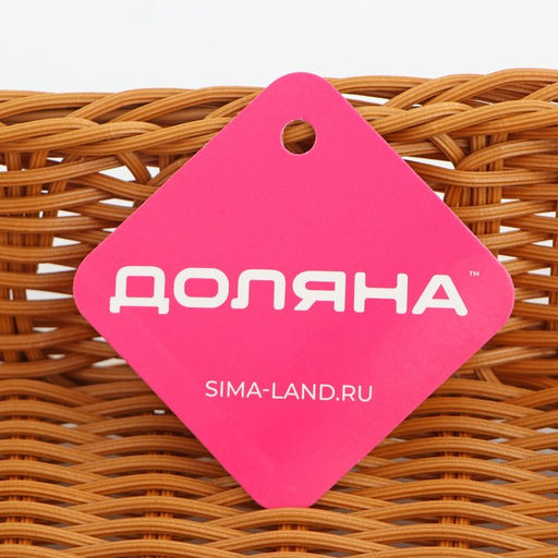 Корзина для продуктов Доляна, 3019.56 см, коричневая  фото 3
