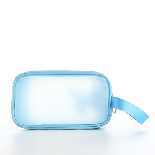 Косметичка на молнии для бассейна, с ручкой, с принтом Бабочка, голубая - Simaland фото 2