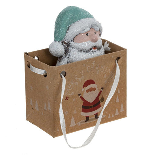 Фигурка декоративная "Снеговик" / "Дед Мороз" (блок 24шт), L4 W3 H7 см, 4в.