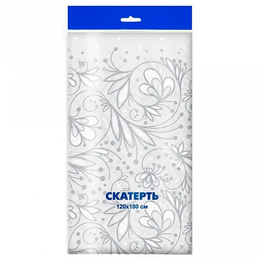 Скатерть полиэтилен 120х180см "Вуаль", 35мкм (Россия)