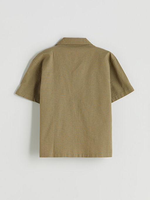 Keten Kar???ml? Erkek ?ocuk G?mlek