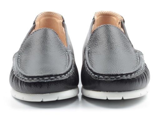 03-DYL144-1 BLACK Лоферы женские (натуральная кожа)