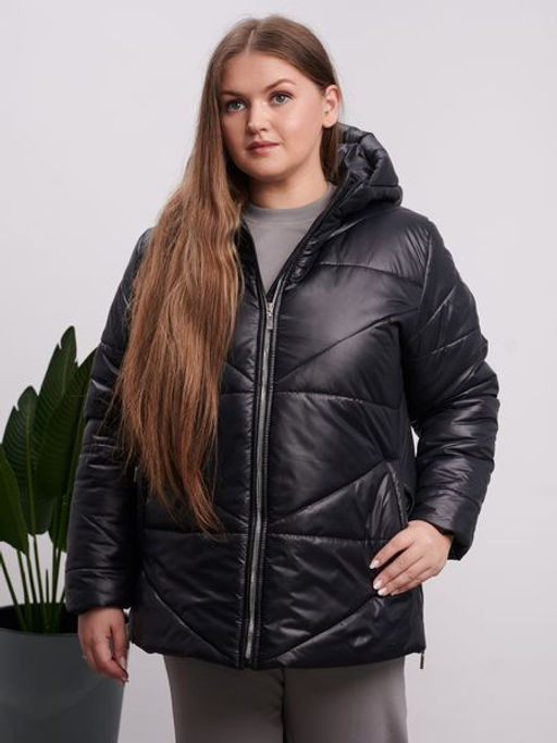 Куртка демисезонная Амелия черный - Yollochka фото 4