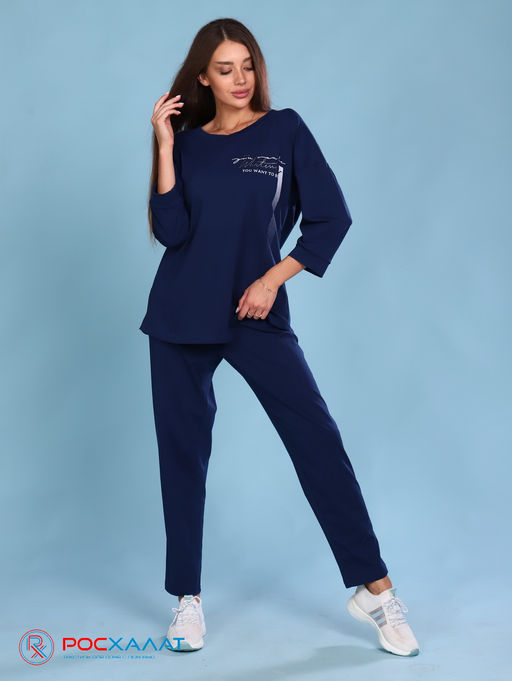 Трикотажный костюм с брюками К-59