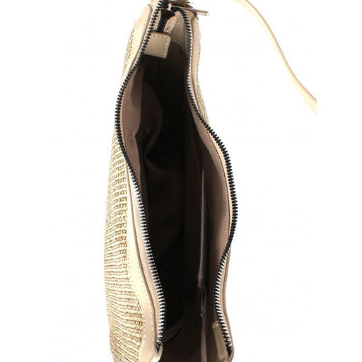 Сумка женская иск/кожа+текстиль DJ-СМ 7433-OATMEAL BEIGE, 1отд, плечевой ремень, бежевый SALE 263870 - Adelia фото 3