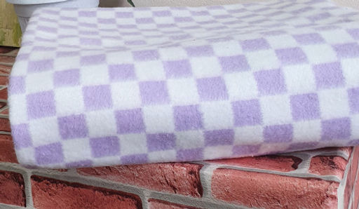 Одеяло байковое клетка сиреневая - Гобеленглавснаб фото 3