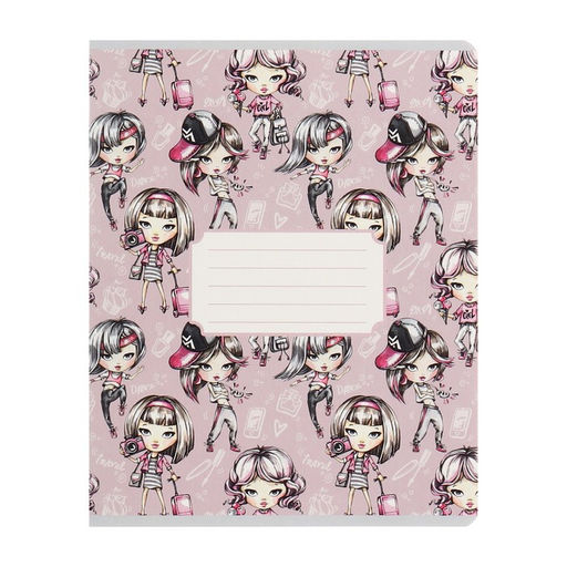 Набор тетрадей 12 листов в линейку Calligrata «На Стиле», обложка мелованный картон, ВД-лак, блок №2, белизна 75% (серые листы), 10 шт.