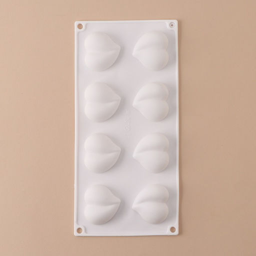 Форма для муссовых десертов и выпечки Рандеву, 30?14.4?2 см, 8 ячеек (4.9?4.4 см), силикон, белая