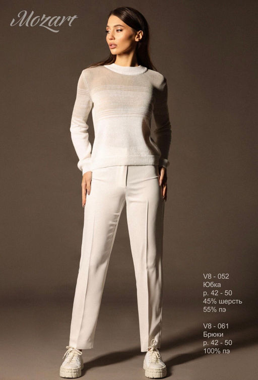 V8-058 джемпер женский молоко - Mozart фото 2