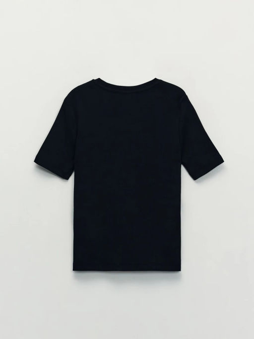 Базовая футболка в рубчик / Zarina  фото 9