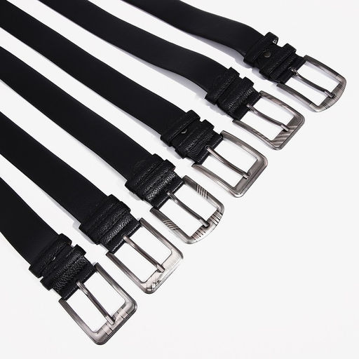 Ремень мужской, ширина 3.5 см, винт, пряжка металл, цвет чёрный - Simaland фото 3