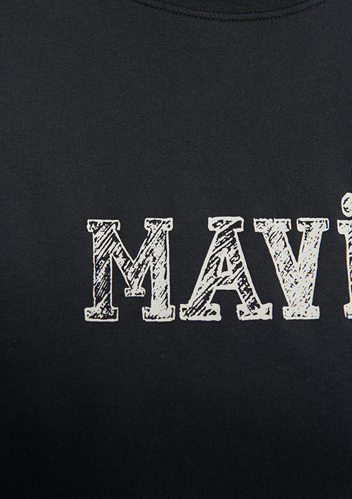 Mavi Bask?l? Gri Tisort  фото 7