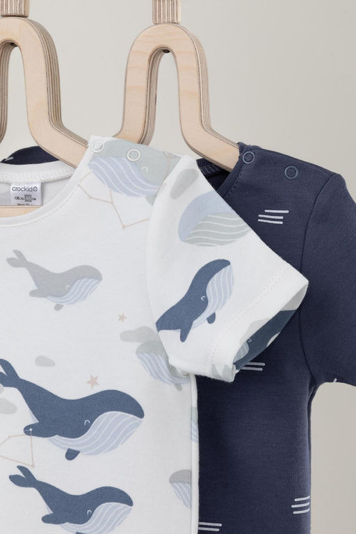 Crockid _ К 301156-2уп/сказочные киты,штиль набор фуфайка (футболка) яс