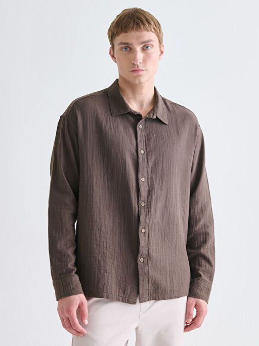 Rahat Kal?p Uzun Kollu Erkek G?mlek