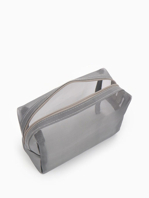 Косметичка дор Сетка 18*7,5*10, отд на молнии, серый
