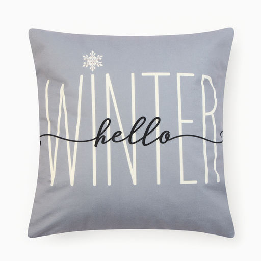 Набор декоративных новогодних наволочек «Этель. Hello, winter» 40×40 см, 4 штуки, велюр
