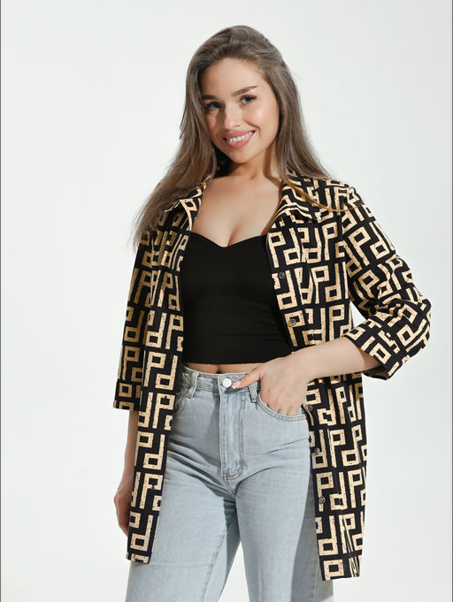 Жанетта туника женская (полоса синий) - Lovetex фото 81