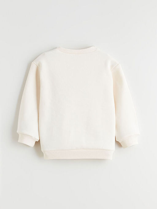 ?i?ek Bask?l? K?z ?ocuk Sweatshirt