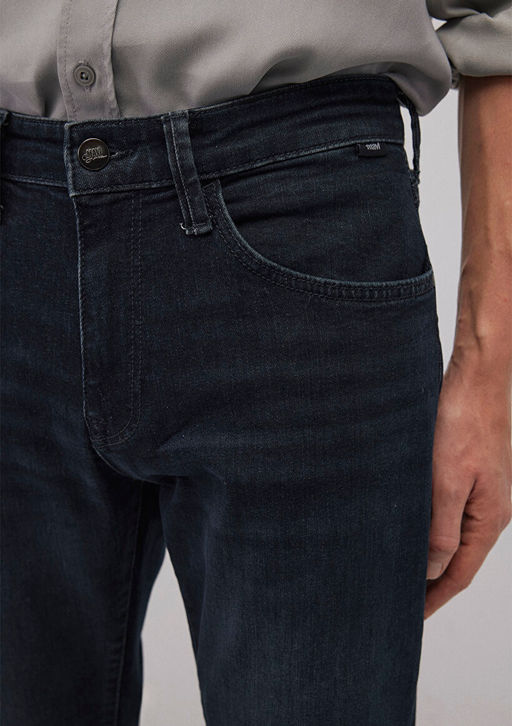 Marcus Lux Black Puslu Koyu Mavi Jean Pantolon  фото 6