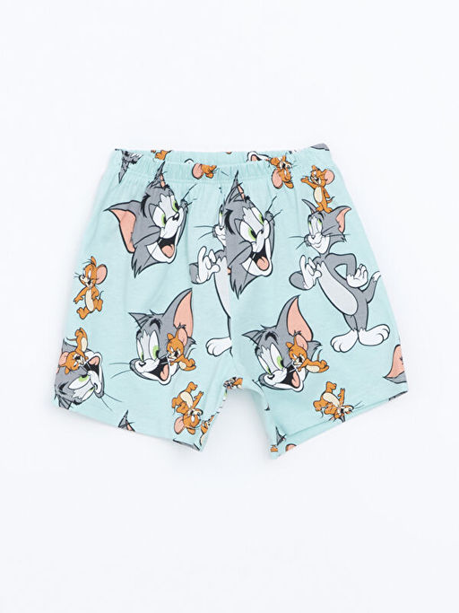 Tom & Jerry Bask?l? Erkek Bebek Pijama Alt