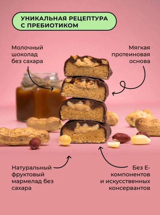 Цена за 16 штук. Батончик протеиновый Bite Арахис-солёная карамель 50г - Take a Bite фото 4