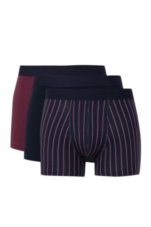 Erkek Cizgili 3lu Boxer