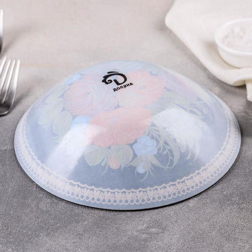 Салатник стеклянный Доляна Народные мотивы, 720 мл, 18,55 cм  фото 3