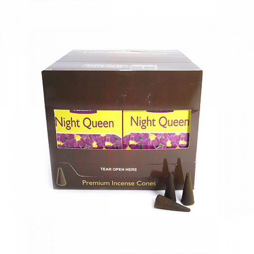Благовония конусы Sarathi Cones Night Queen ночная королева уп-12шт - Сандаловый дом фото 2