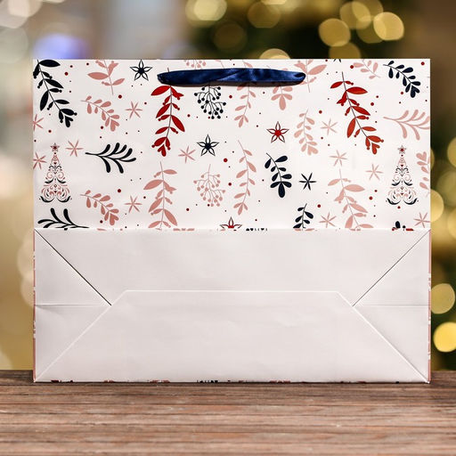 Пакет подарочный новогодний ламинированный горизонтальный Праздник в лесу, 49?40?19 см - Дарите счастье фото 2