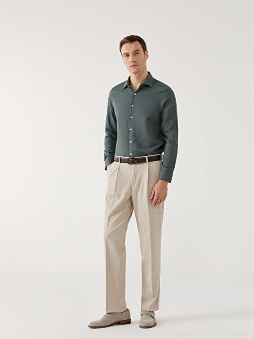 Slim Fit Uzun Kollu Arm?rl? Erkek G?mlek