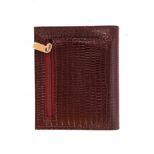 Портмоне женское Croco-ПР-905 натуральная кожа 2 отд, 8 карм, бордо игуана (78) 265136  фото 2