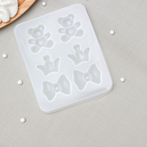 Молд Атрибуты принцессы, силикон, 12?9,5?1 см, ячейка 3,5?3 см - Simaland фото 3