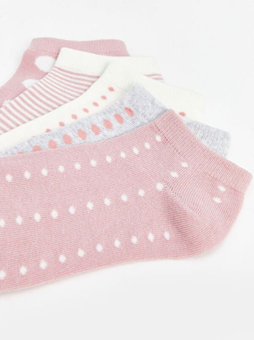 Desenli Kad?n Patik ?orap 5li