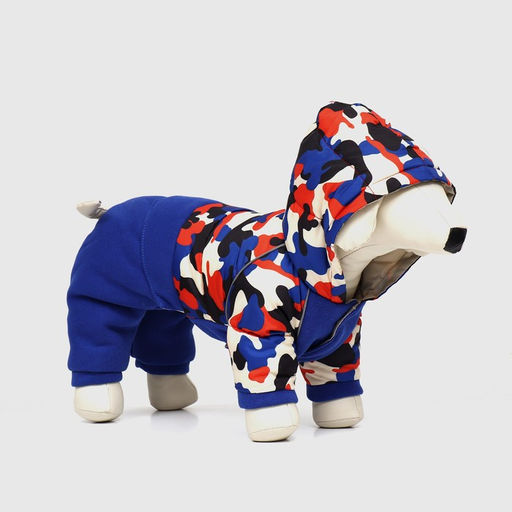 Комбинезон Go-Иди с утяжкой, размер 18 (ДС 40, ОГ 50, ОШ 38 см), синий/камуфляж - Simaland фото 3