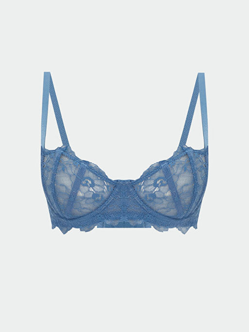 Balenli Dolgusuz Dantelli Fantezi Straplez S?tyen