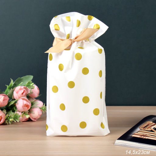 Мешочек подарочный набор 50 штук 15х23 см / YI1523-3 /уп 50/120/ - Галеонтрейд фото 4