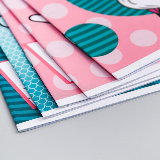 Цена за 20 шт. Тетрадь в клетку 12 листов, 5 видов МИКС, обложка мелованный картон, «Минни Маус»