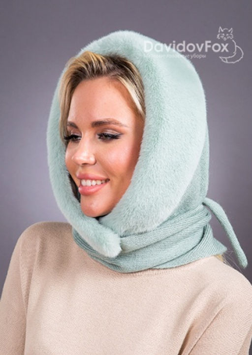 Платок трикотаж экомех мята